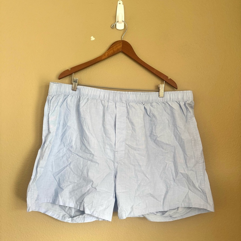 Lands’ End MENS Cotton Lightweight Pajama Shorts Blue Size 48 - Picture 2 of 6